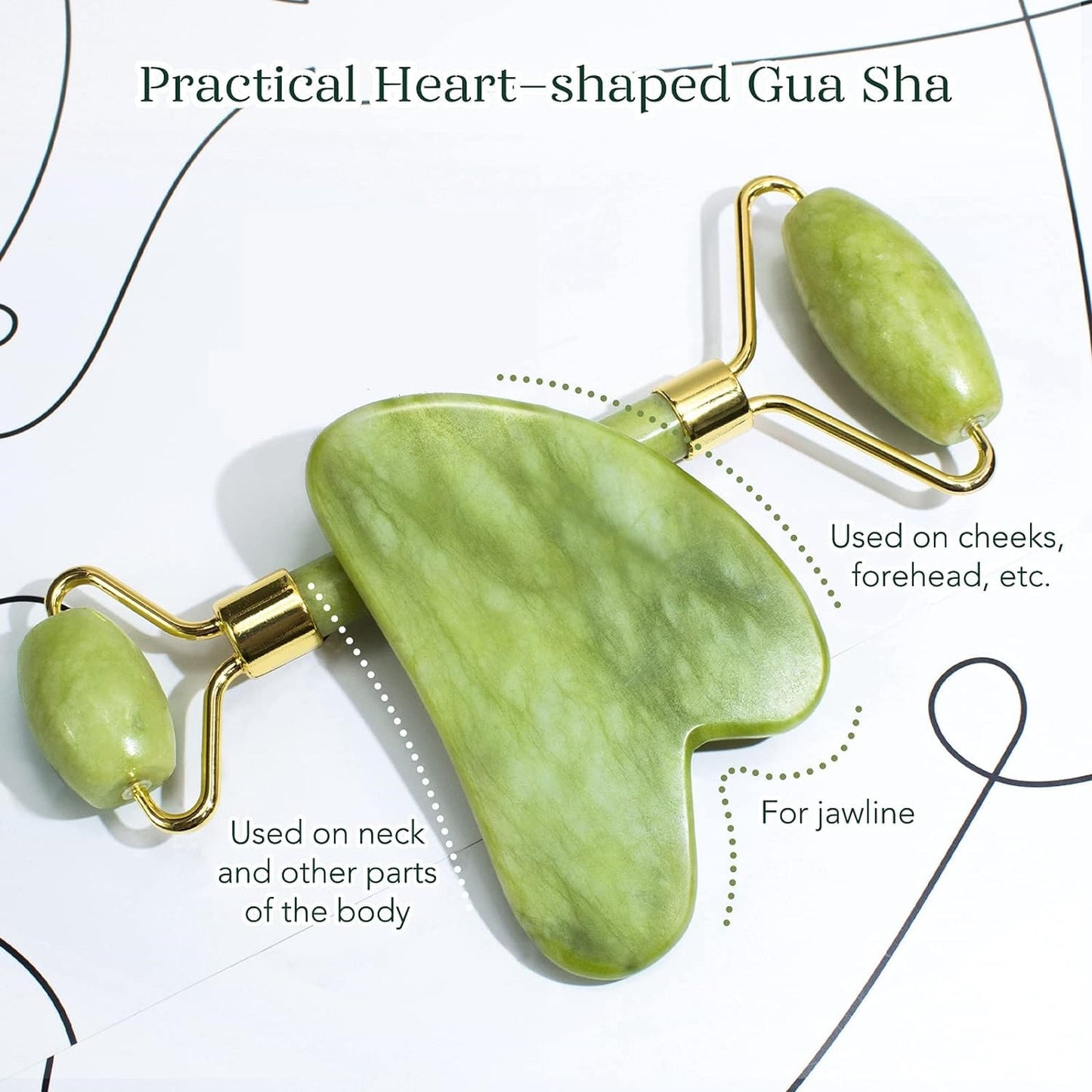 Himalayan Jade Roller & Gua Sha Set