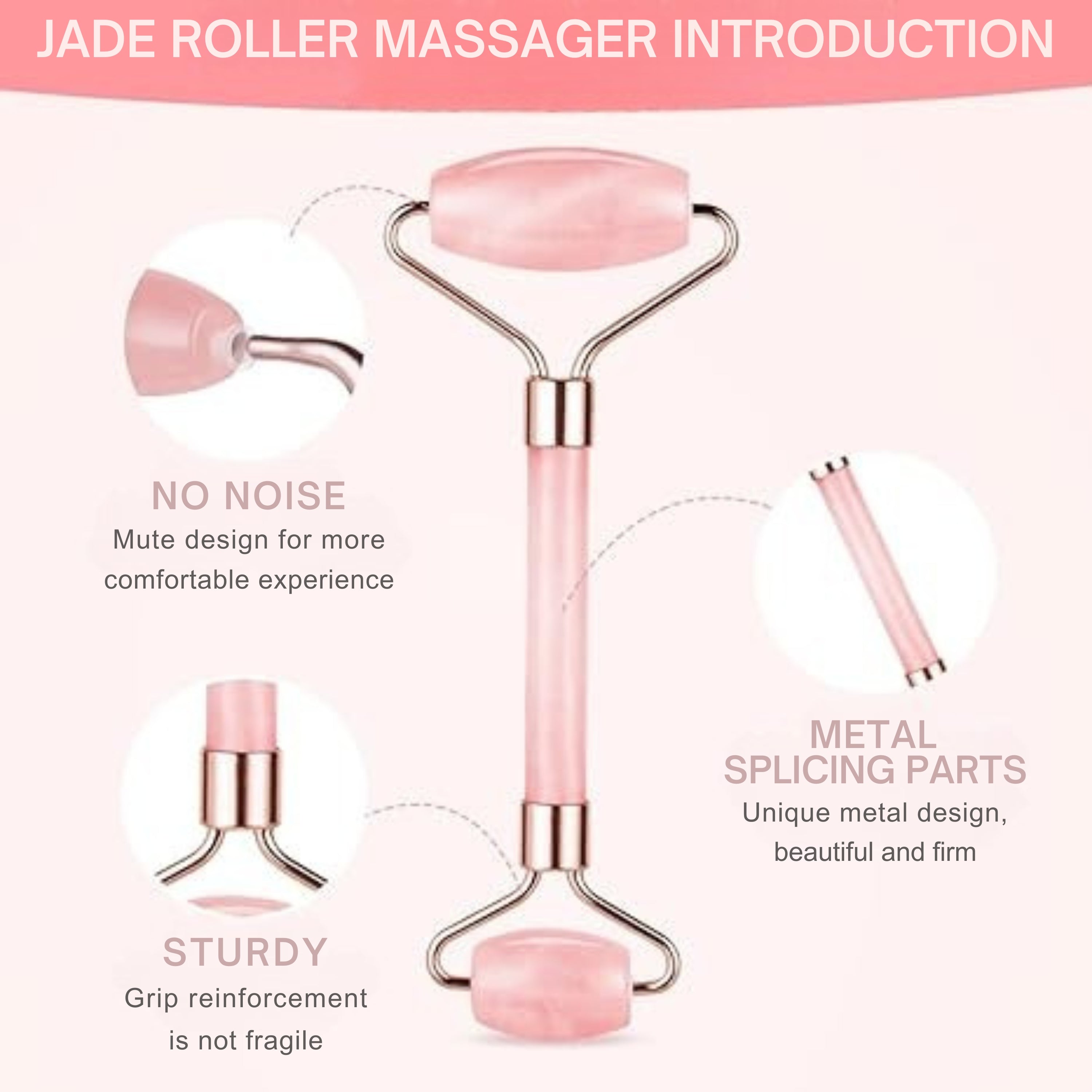 Rose Jade Roller & Gua Sha Set