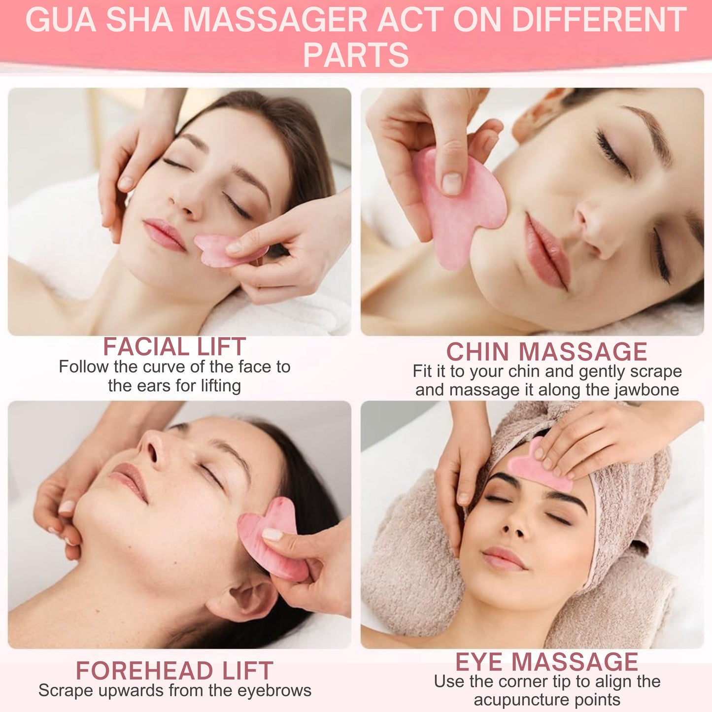 Rose Jade Roller & Gua Sha Set