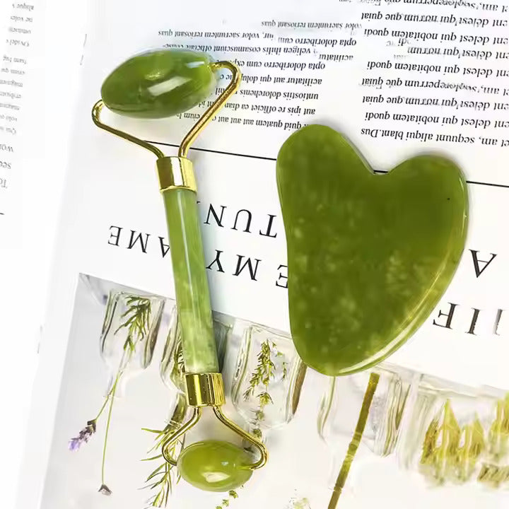 Himalayan Jade Roller & Gua Sha Set