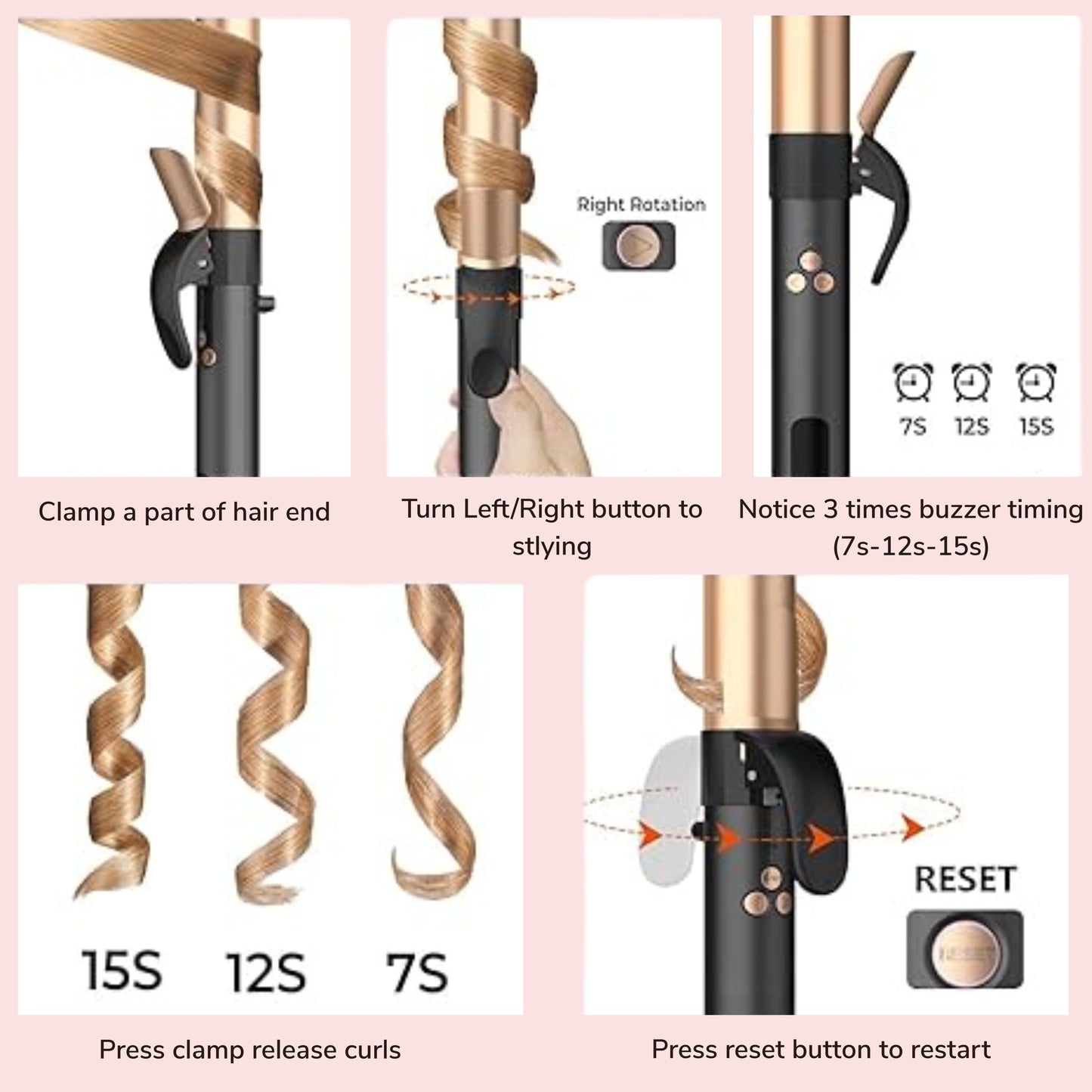 Twirl Automatic Rotating Hair Curling Iron