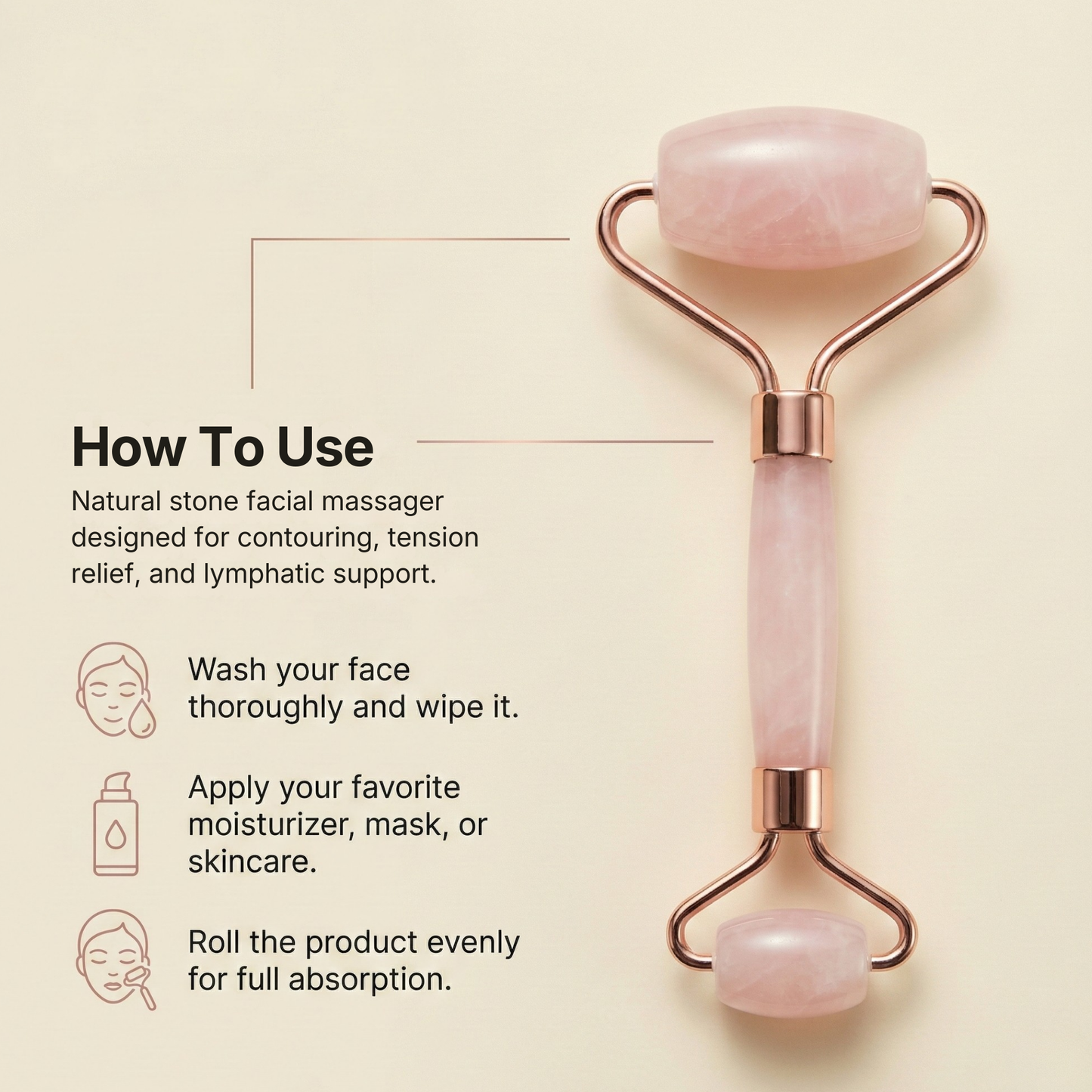 Rose Jade Roller & Gua Sha Set