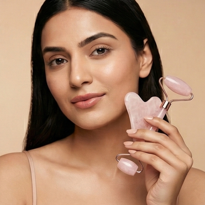 Rose Jade Roller & Gua Sha Set