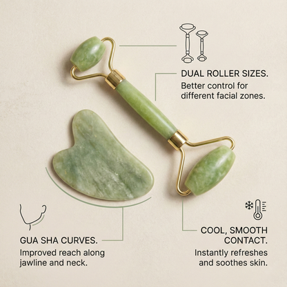 Himalayan Jade Roller & Gua Sha Set