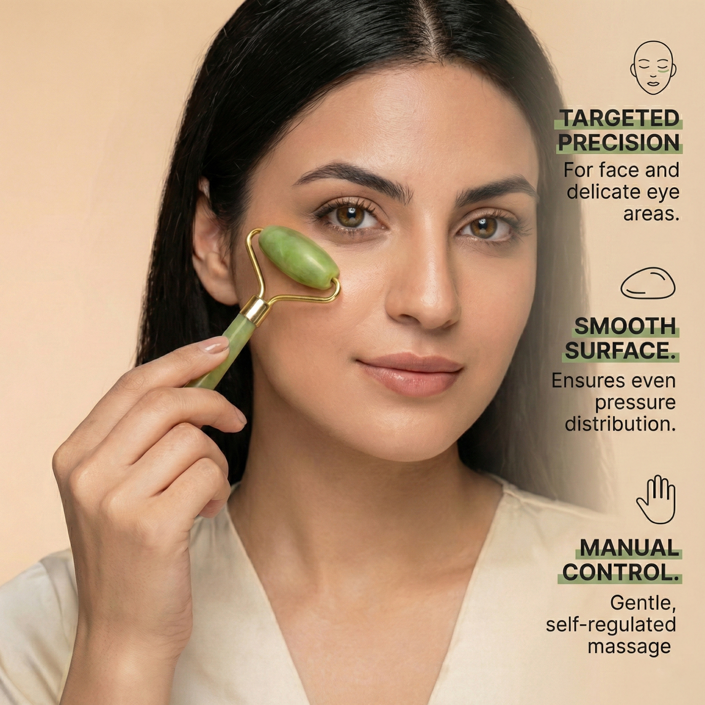 Himalayan Jade Roller Face & Neck Massager Tool