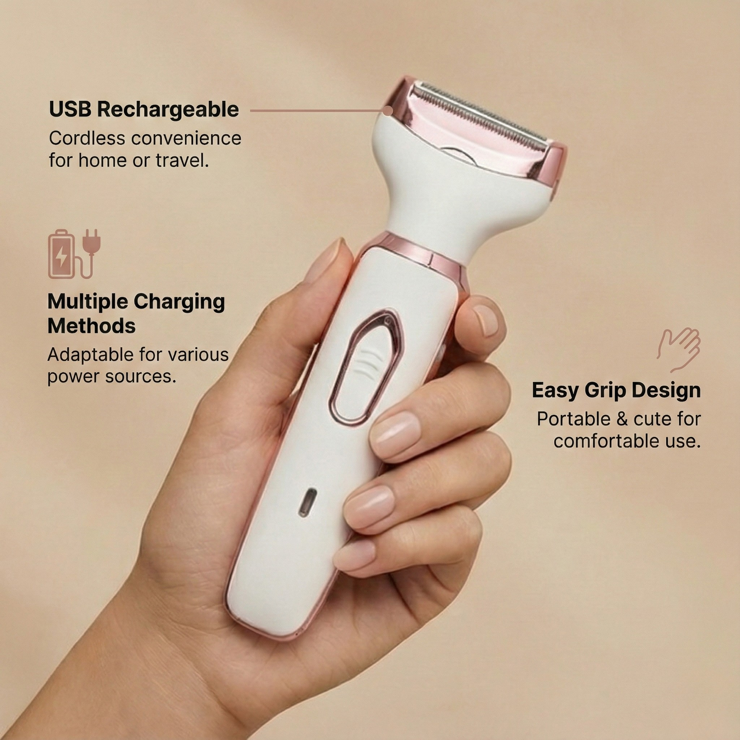 Edge 4-in-1 Rechargeable Body Shaver Trimmer