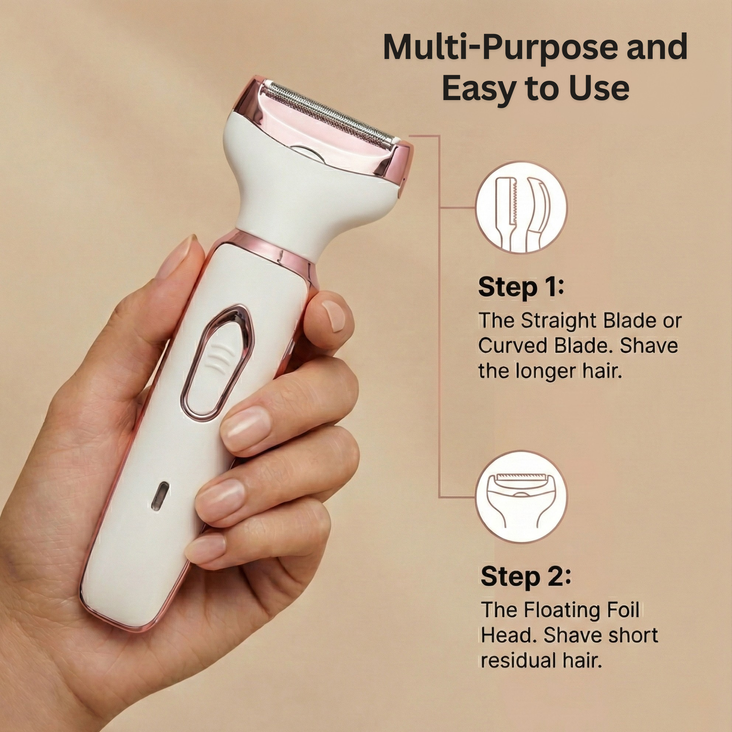 Edge 4-in-1 Rechargeable Body Shaver Trimmer