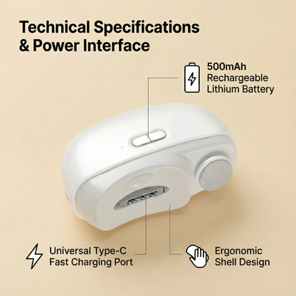 NailEase 2-in-1 Electric Nail Clipper & File