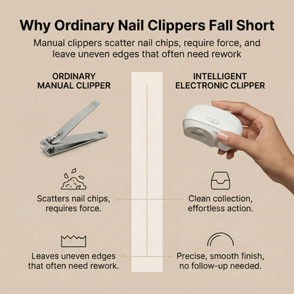 NailEase 2-in-1 Electric Nail Clipper & File
