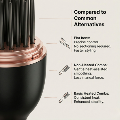 GlamComb Mini Hair Straightener Comb