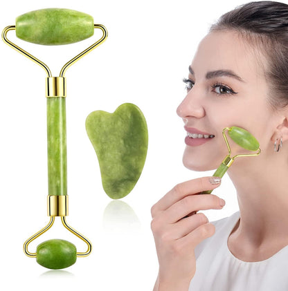 Himalayan Jade Roller & Gua Sha Set