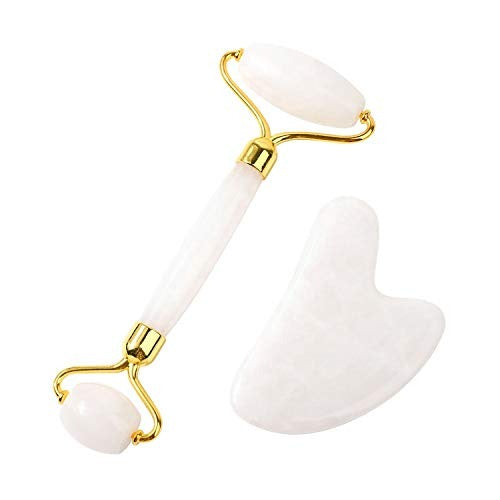 Pearl Jade Roller & Gua Sha Set