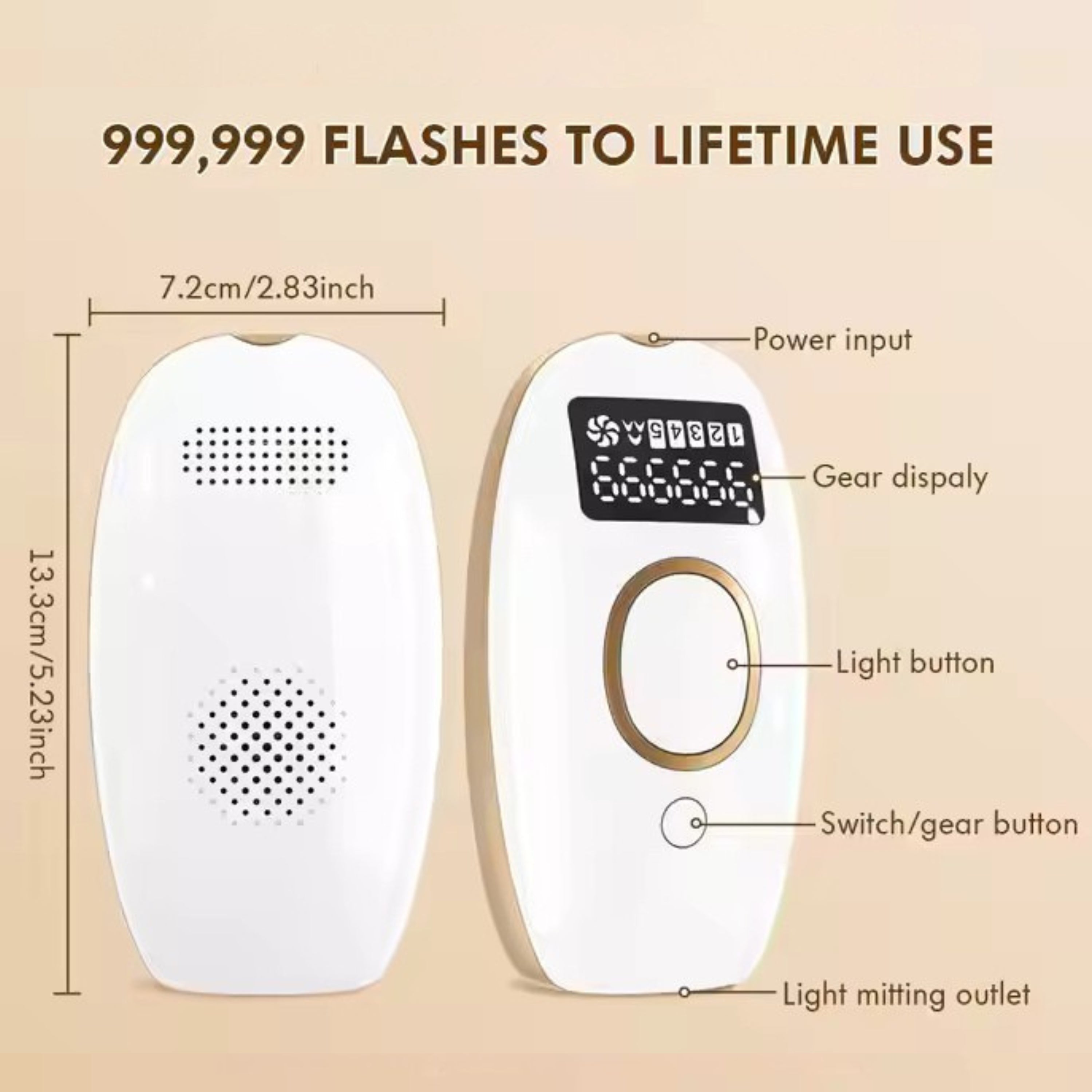 Flow IPL Laser Hair Removal Device
