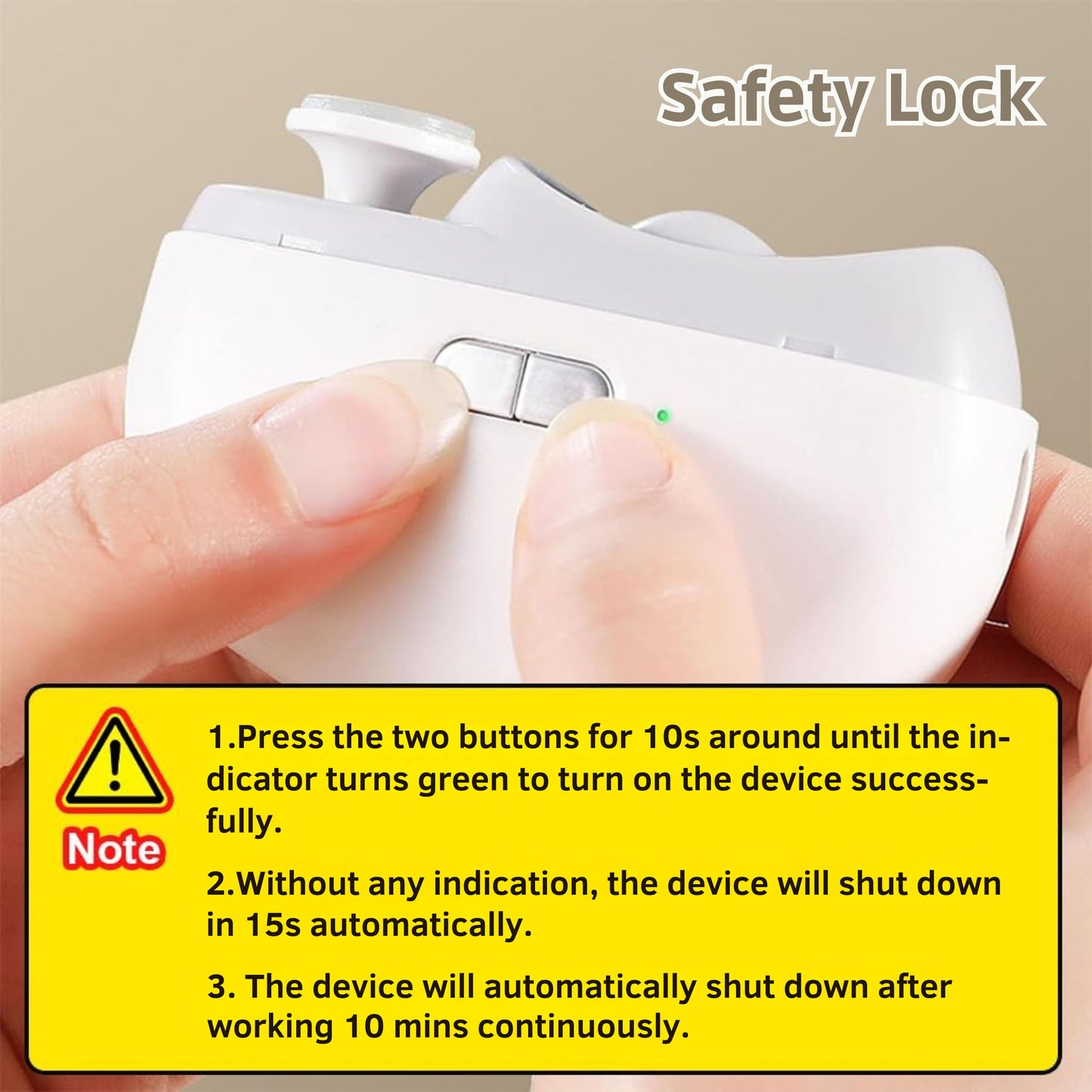 NailEase 2-in-1 Electric Nail Clipper & File