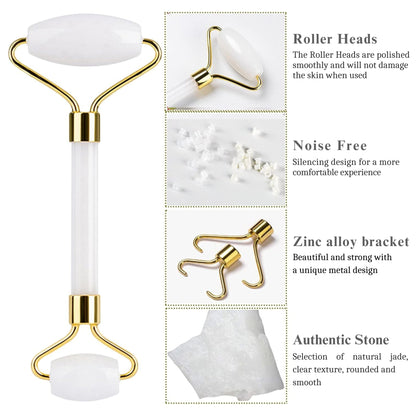 Pearl Jade Roller & Gua Sha Set