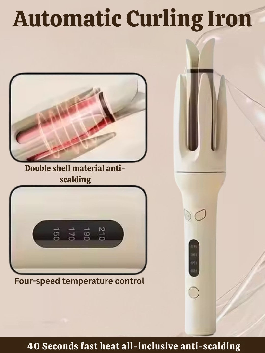 Curlux Automatic Rotating Hair Curling Iron