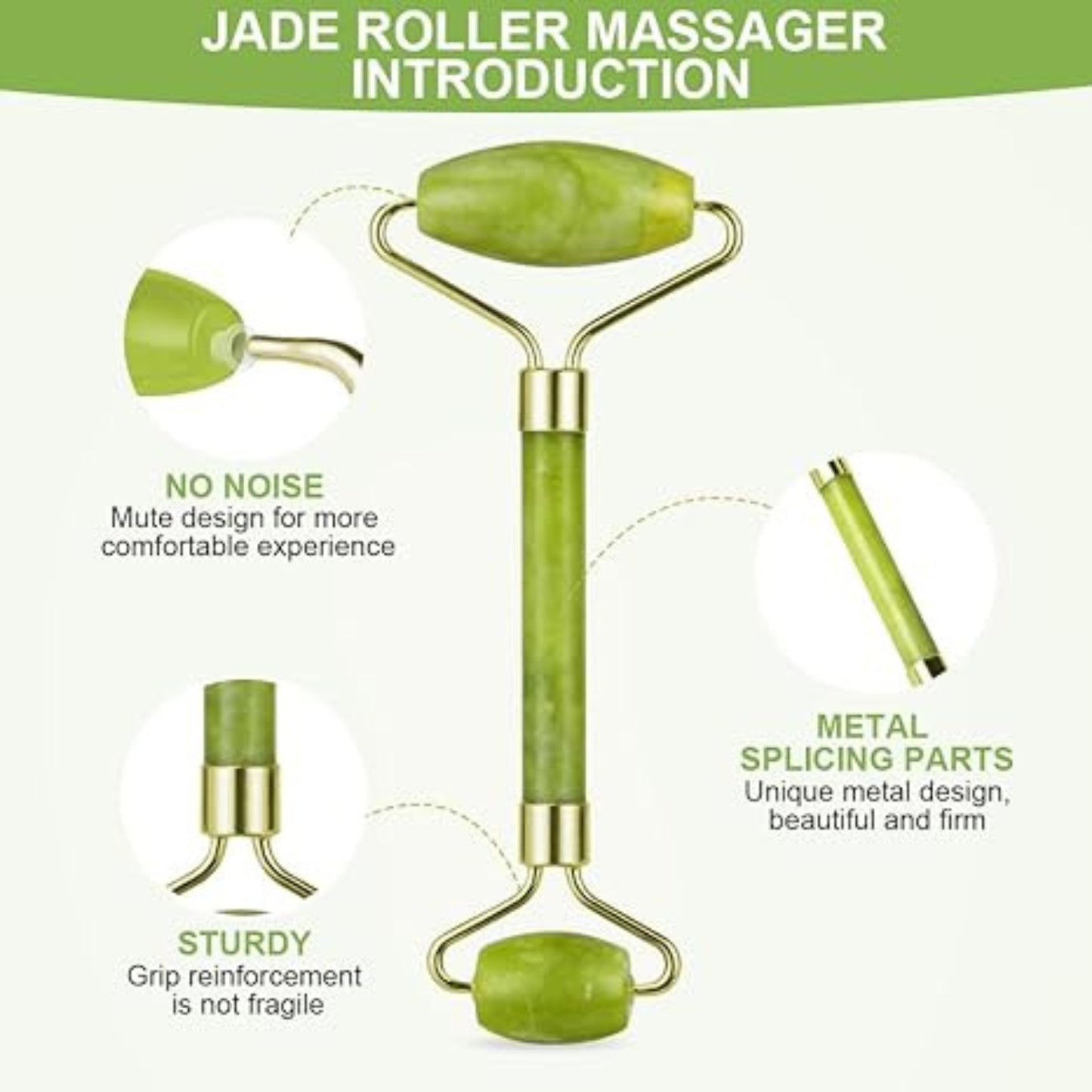 Himalayan Jade Roller Face & Neck Massager Tool