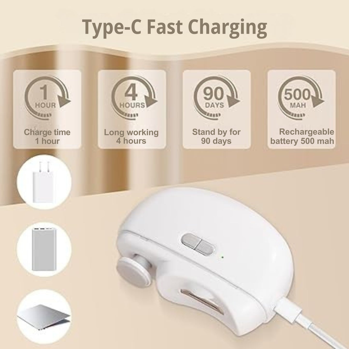 NailEase 2-in-1 Electric Nail Clipper & File