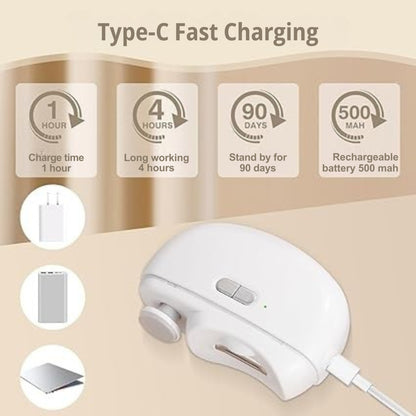 NailEase 2-in-1 Electric Nail Clipper & File