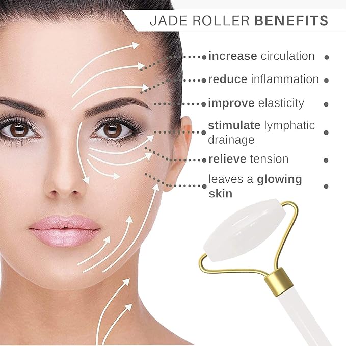 Pearl Jade Roller & Gua Sha Set