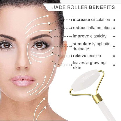 Pearl Jade Roller & Gua Sha Set