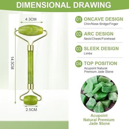 Himalayan Jade Roller Face & Neck Massager Tool