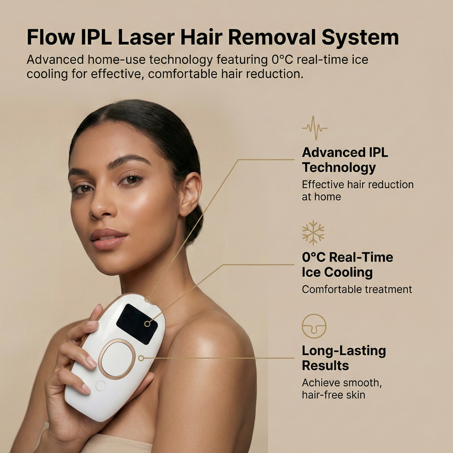 Flow IPL Laser Hair Removal Device