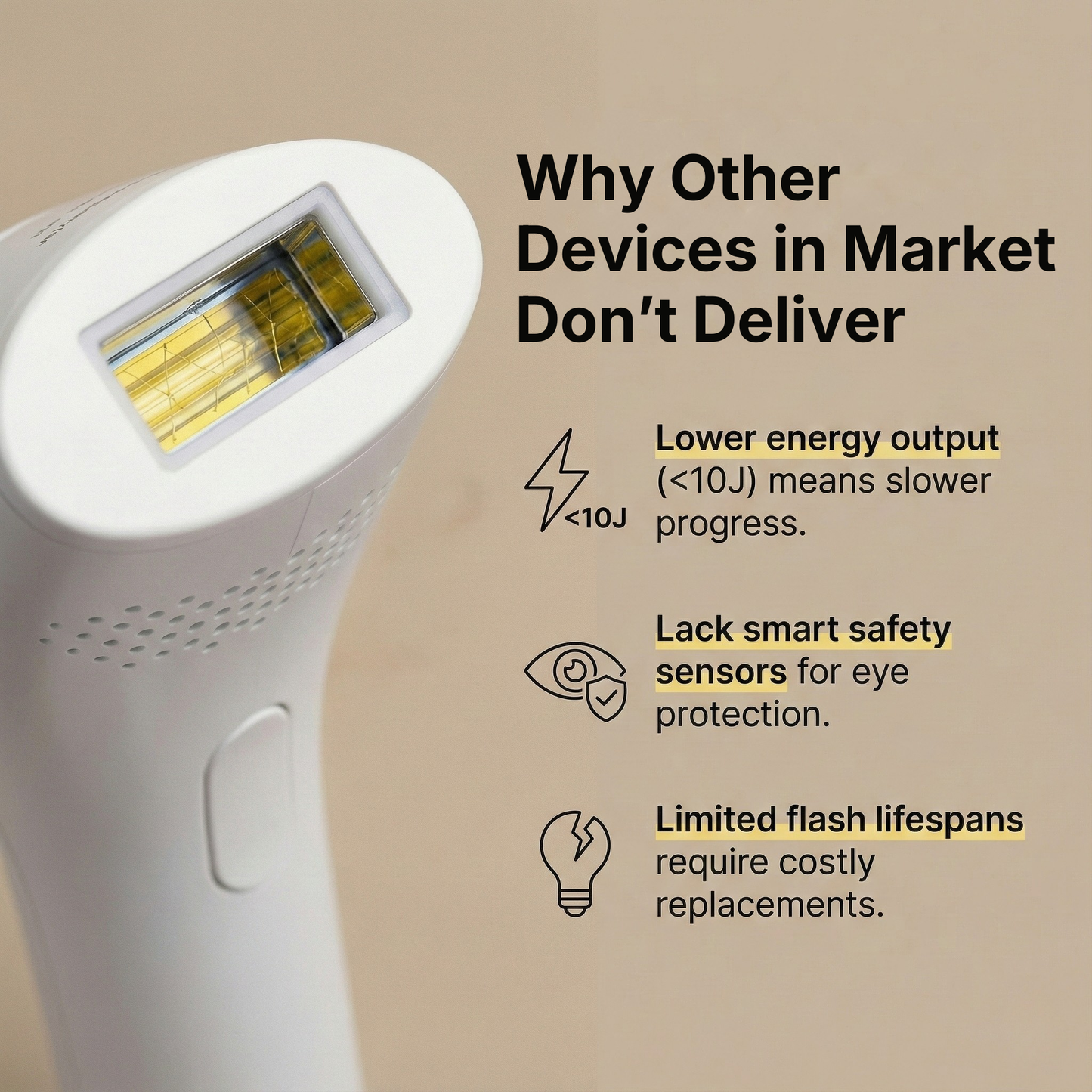 Wave IPL Laser Hair Removal Device