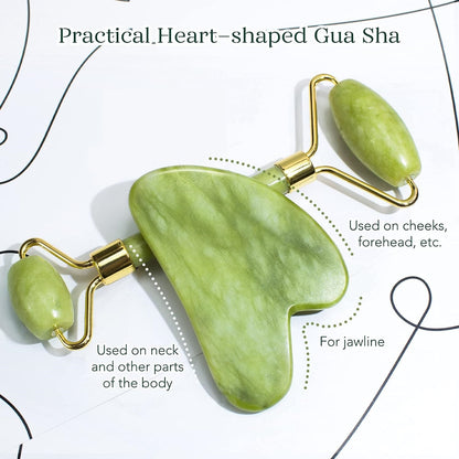 Himalayan Jade Roller & Gua Sha Set