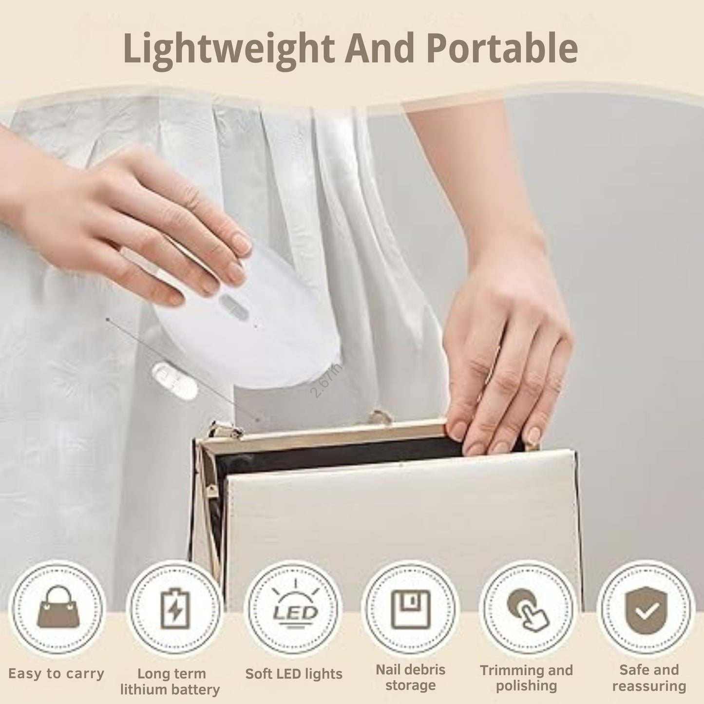 NailEase 2-in-1 Electric Nail Clipper & File