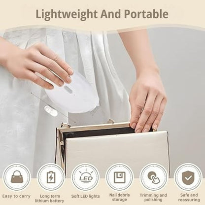 NailEase 2-in-1 Electric Nail Clipper & File