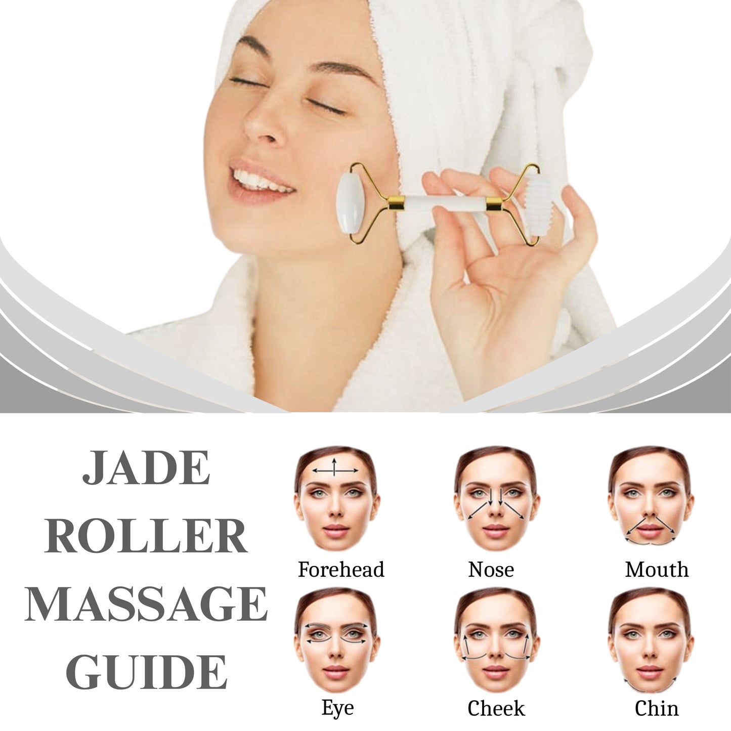 Pearl Jade Roller & Gua Sha Set