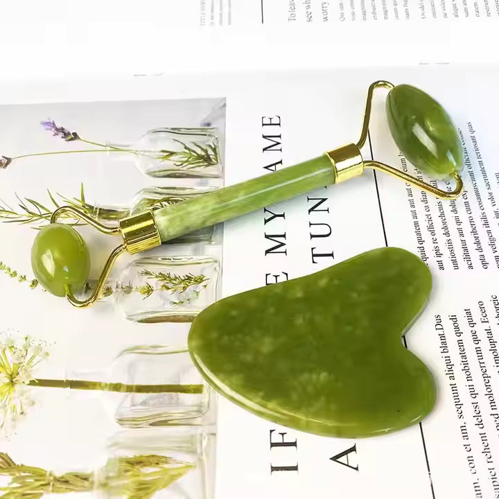 Himalayan Jade Roller & Gua Sha Set