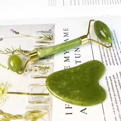 Himalayan Jade Roller & Gua Sha Set