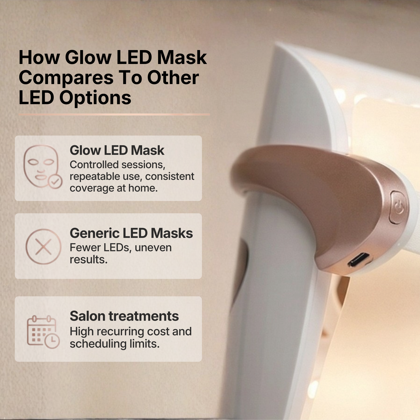 Glow LED Face Therapy Mask