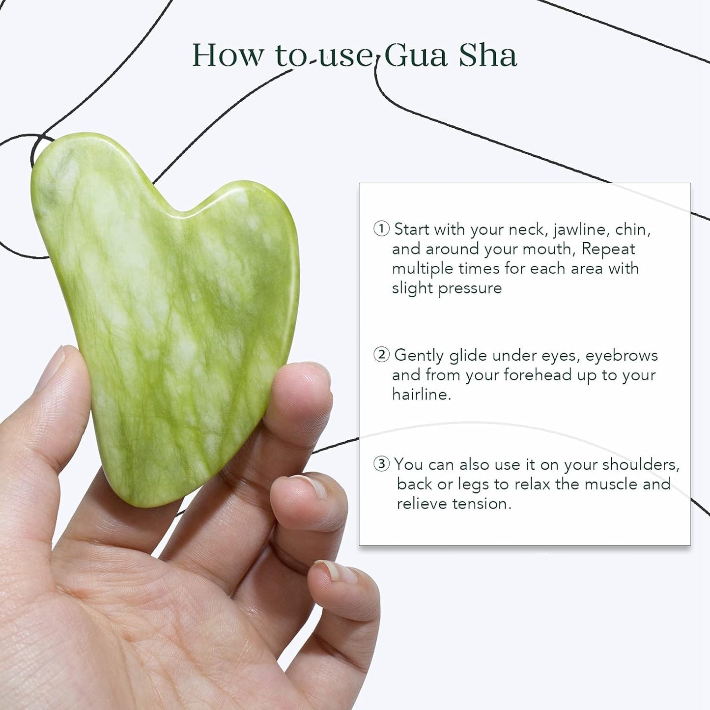 Himalayan Jade Roller & Gua Sha Set