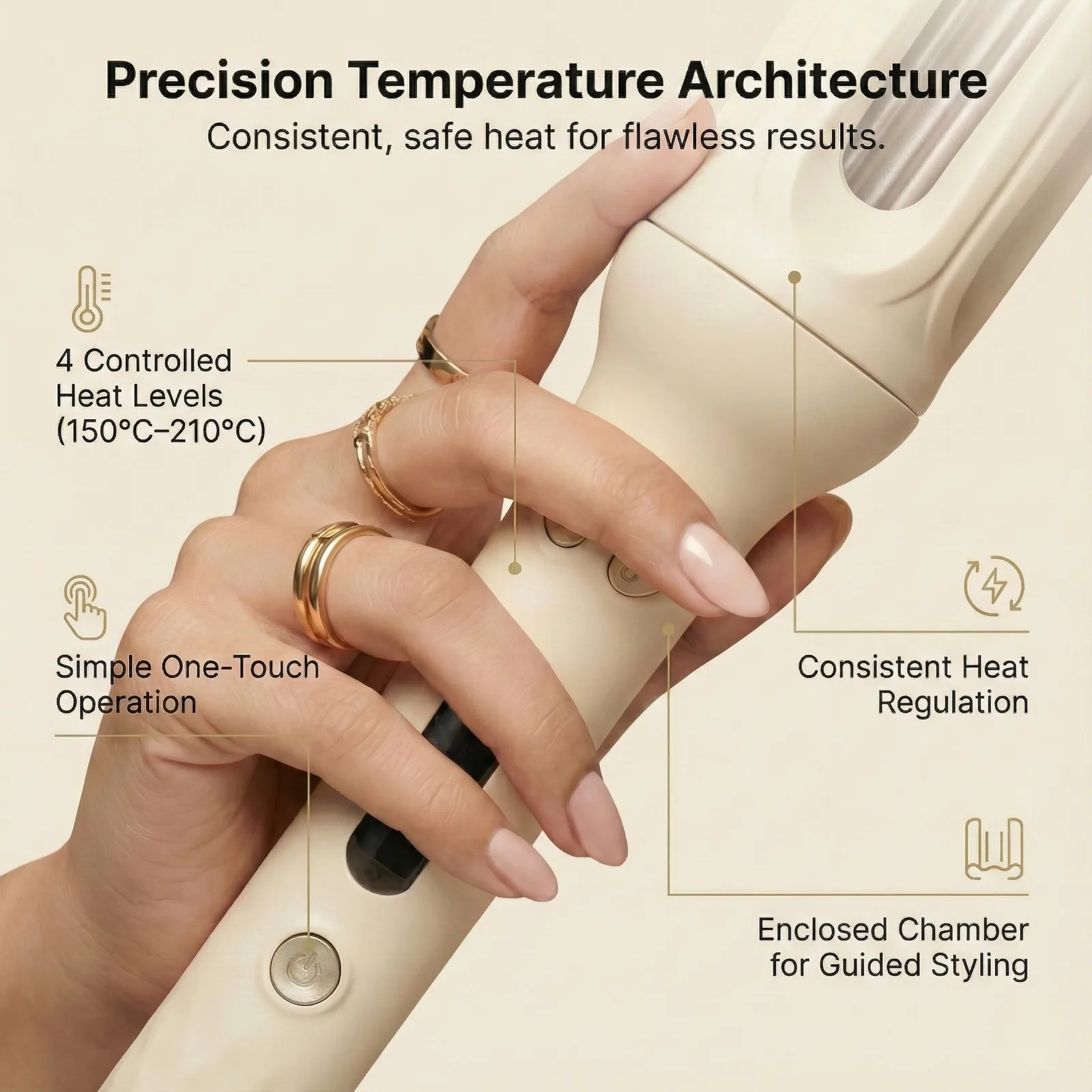 Curlux Automatic Rotating Hair Curling Iron