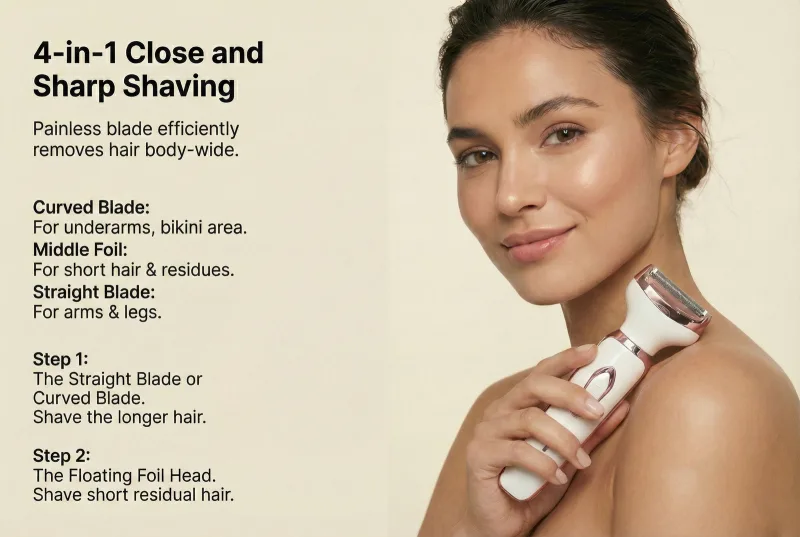 Edge 4-in-1 Rechargeable Body Shaver Trimmer