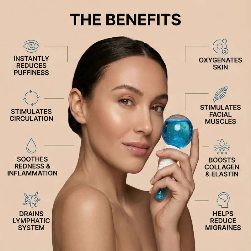 Frost Facial Ice Globes Roller Massager