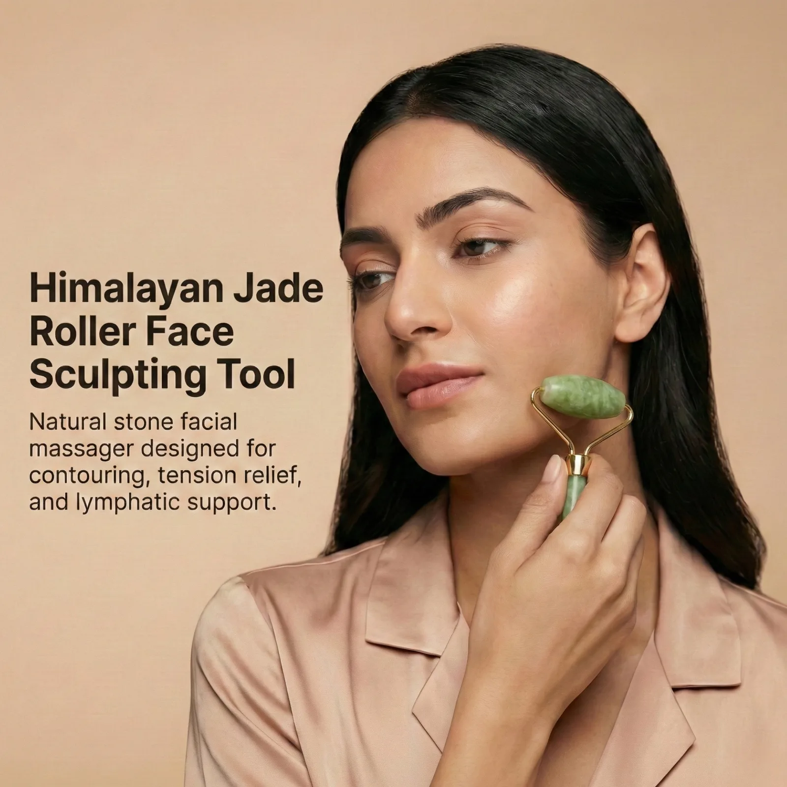 Himalayan Jade Roller Face & Neck Massager Tool