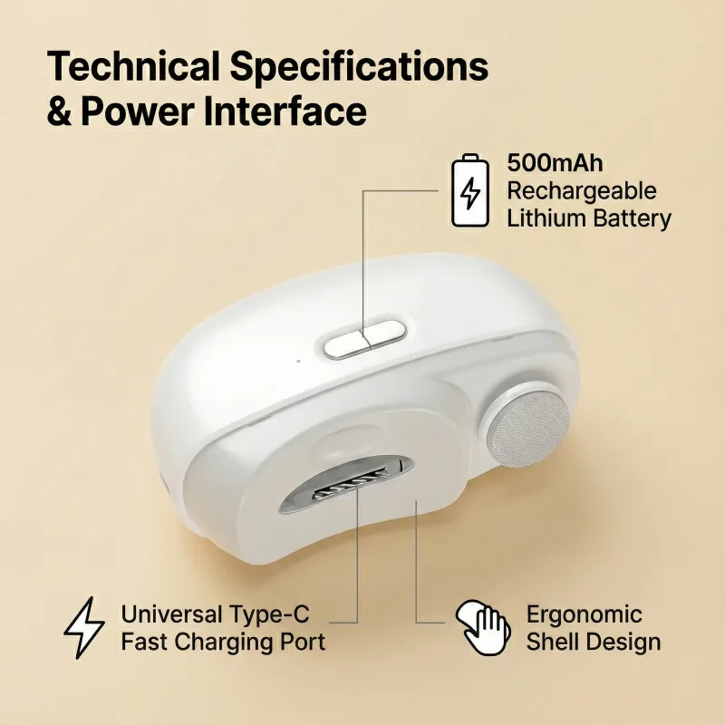 NailEase 2-in-1 Electric Nail Clipper & File