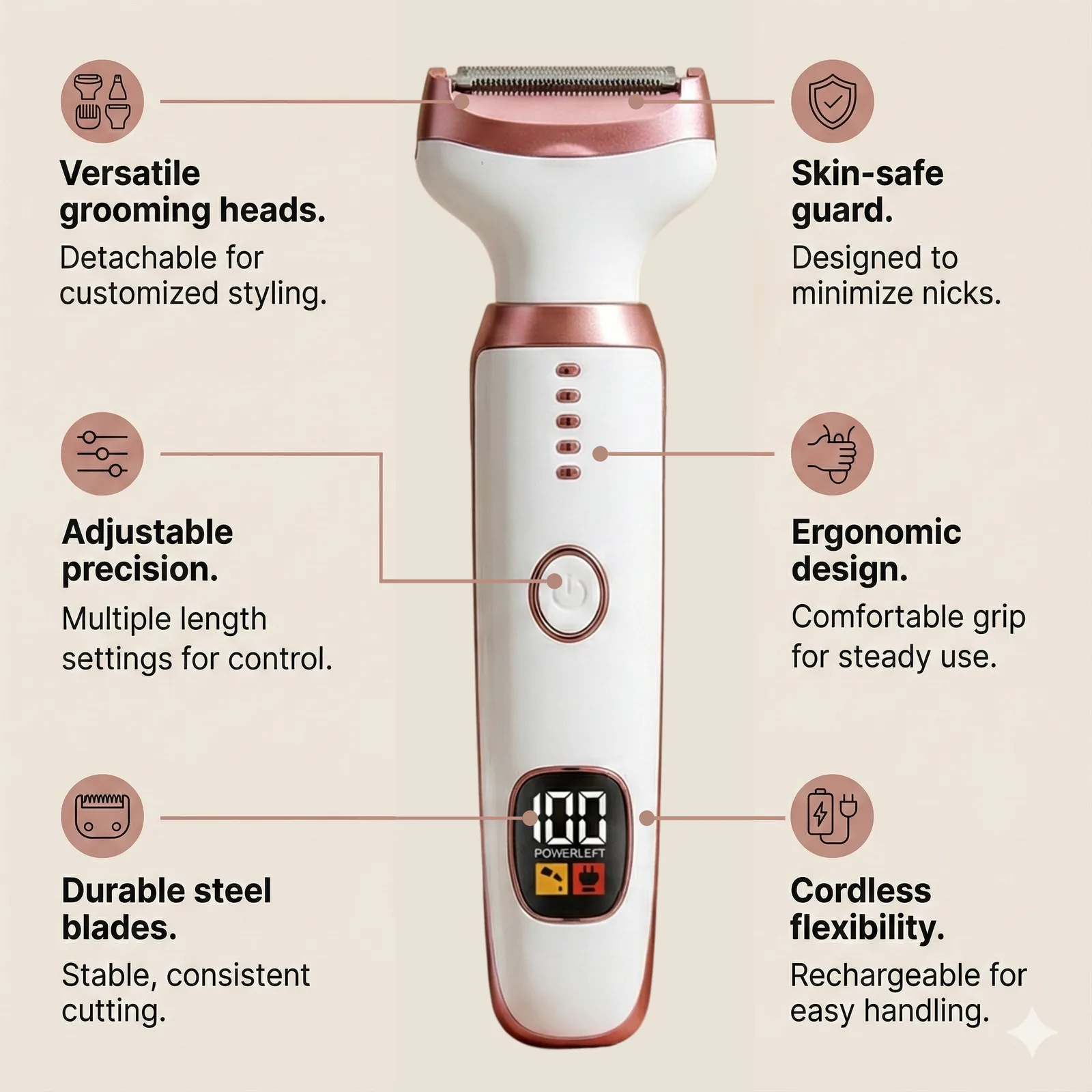 Sharp 5-in-1 Body Shaver Trimmer