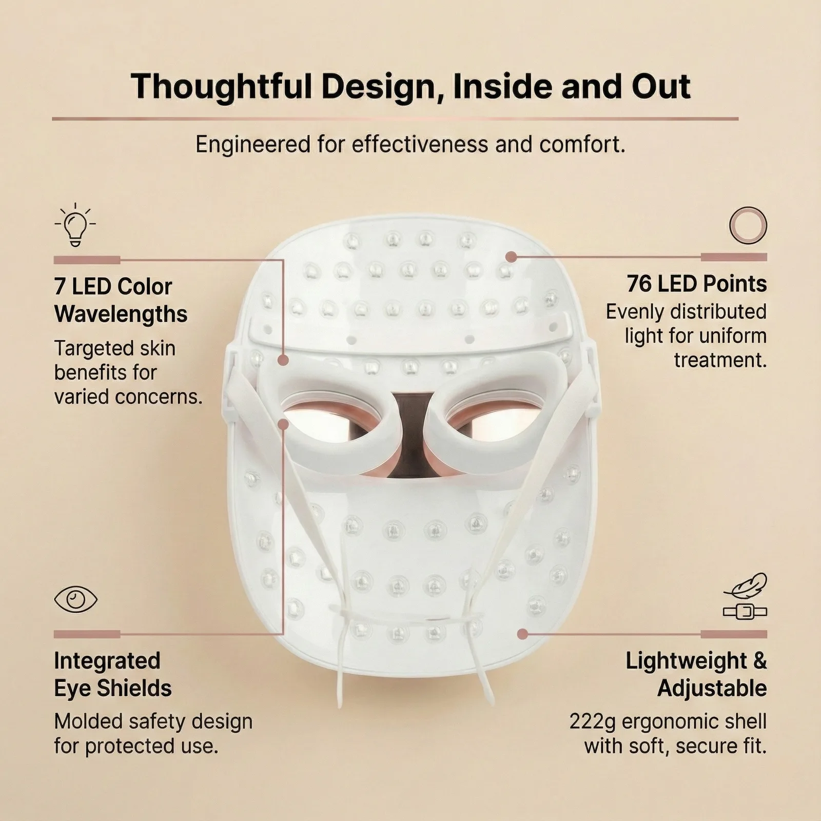 Glow LED Face Therapy Mask