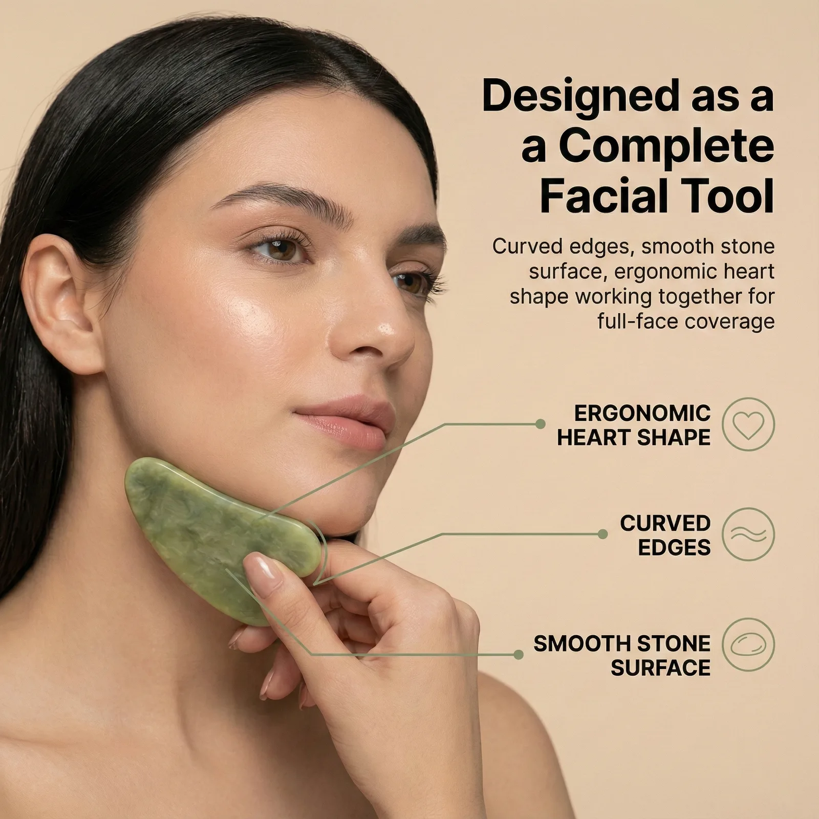 Himalayan Jade Roller & Gua Sha Set