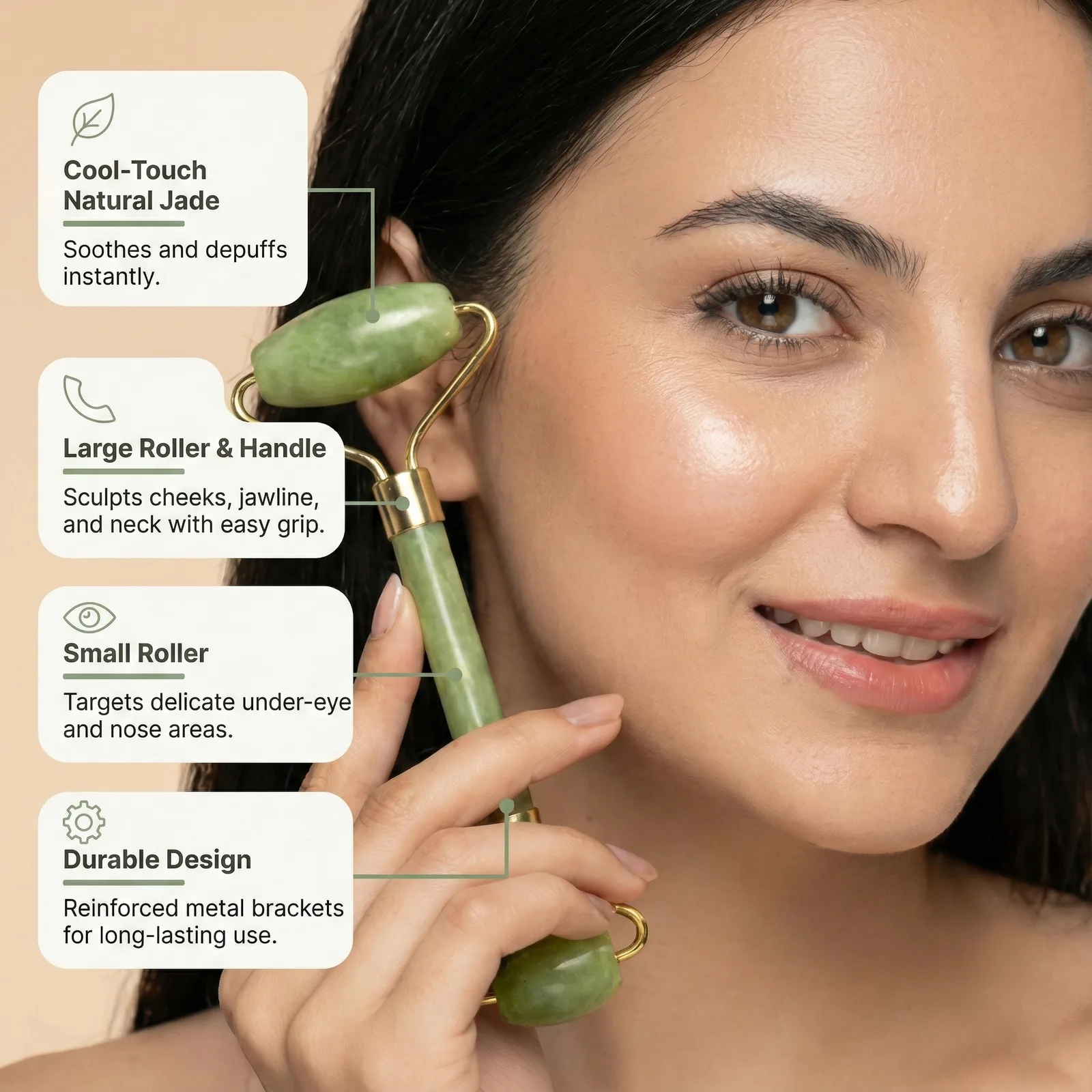 Himalayan Jade Roller & Gua Sha Set