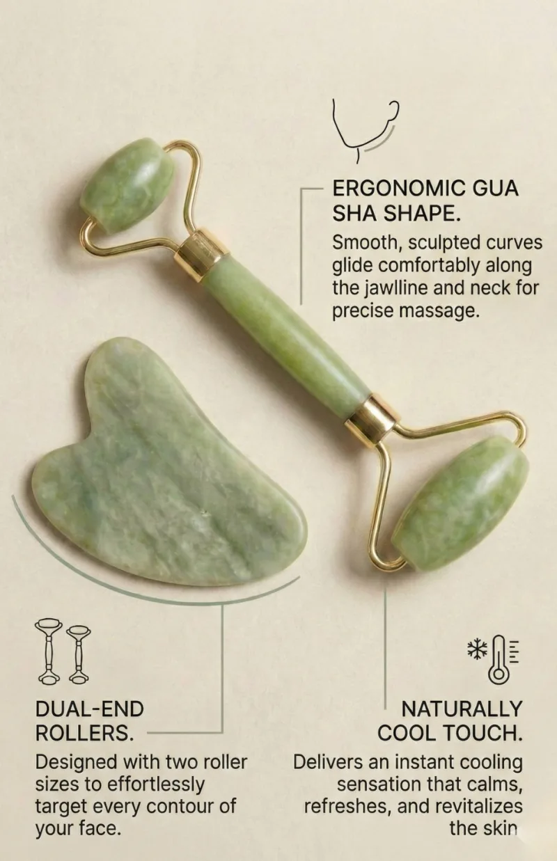 Himalayan Jade Roller & Gua Sha Set