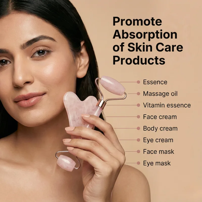 Rose Jade Roller & Gua Sha Set