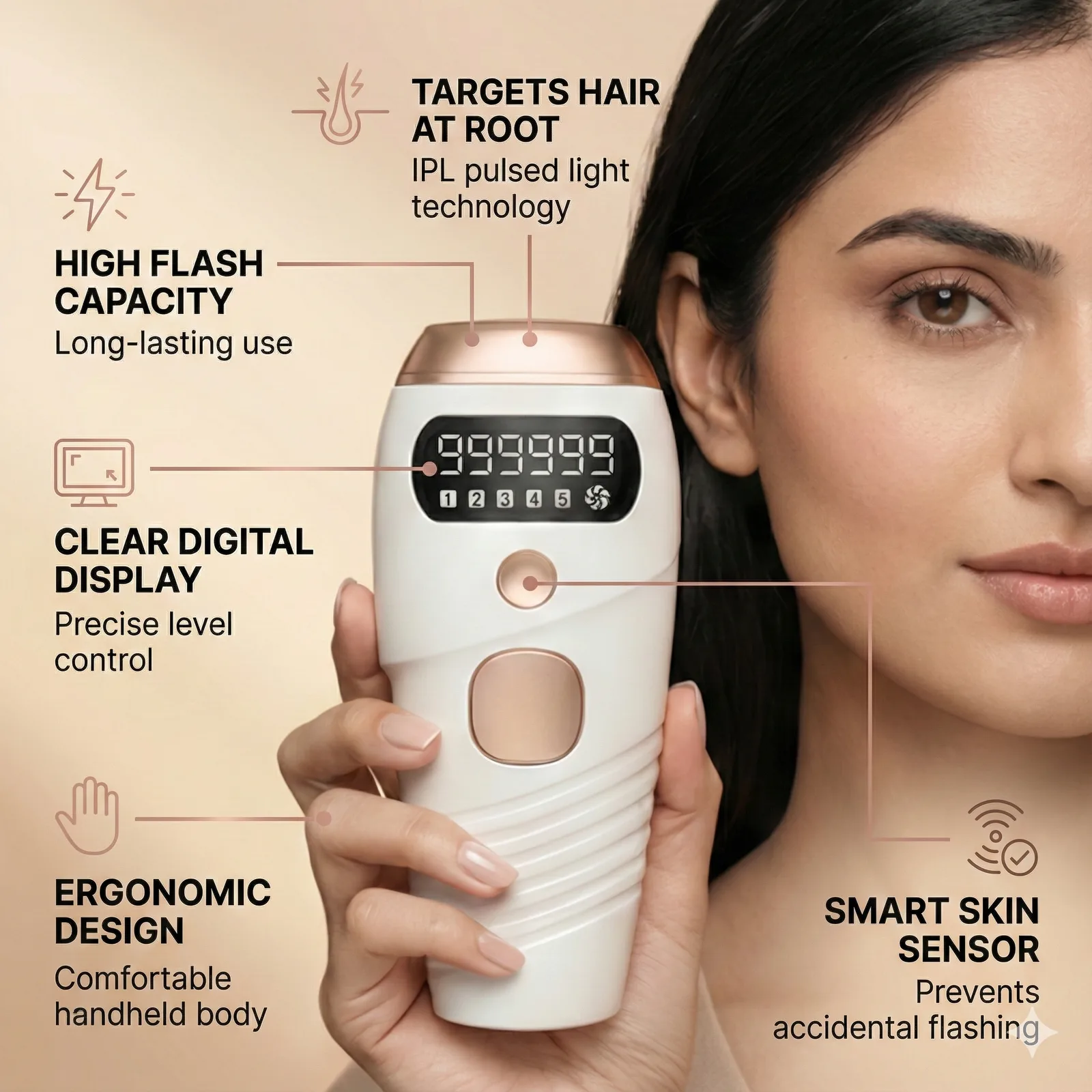 Shine IPL Laser Hair Removal Device