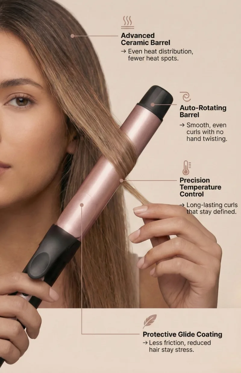 Twirl Automatic Rotating Hair Curling Iron